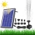 AISITIN 6.5W Solar Springbrunnen Eingebaute1500 mAh Batterie Upgraded Solar Teichpumpe Wasserpumpe Solar Schwimmender Fontäne Pumpe mit 6 Fontänenstile für Garten, Vogel-Bad,Teich,Fisch-Behälter - 1