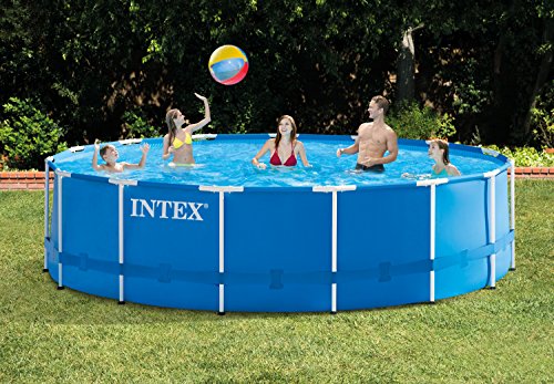 Intex Metal Frame Pool Set - Aufstellpool - Ø 457 x 122 cm - Zubehör enthalten - 2