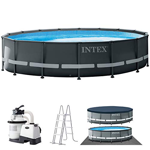 Intex Ultra Rondo XTR Ø 488 x 122 cm Frame Pool Set, Grau - 1
