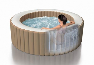 Intex Whirlpool Pure SPA Bubble Massage - Ø 196 cm x 71 cm, für 4 Personen, Fassungsvermögen 795 l, beige, 28426 - 1