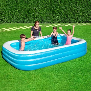 Bestway Family Pool Deluxe, aufblasbares Kinder-Planschbecken 305 x 183 x 56 cm - 1