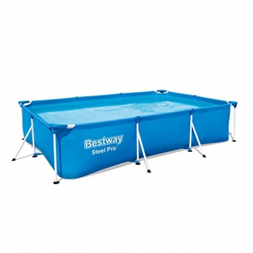 Bestway Steel Pro Frame Pool ohne Pumpe 300 x 201 x 66 cm, blau, eckig - 1