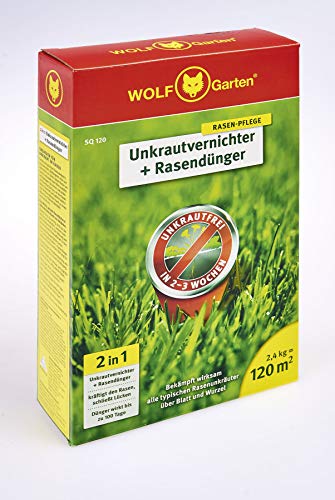 WOLF-Garten - 2-in-1: Unkrautvernichter plus Rasendünger SQ 120; 3840720 - 2