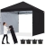 ABCCANOPY 1.8x1.8M Pavillon Outdoor Easy Pop-up-Überdachungszelt mit 2 Seitenwände,Schwarz - 1