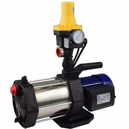 Agora-Tec® AT-Hauswasserwerk-5-1300-3DW, 5 stufige Kreiselpumpe mit max: 5,6 bar und max: 5400l/h und Druckschalter mit Trockenlaufschutz - 1