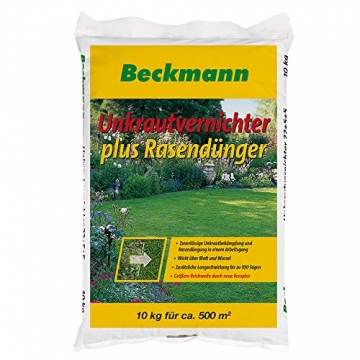 Beckmann Rasendünger Plus Unkrautvernichter, 10 Kg Beutel - 1