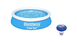 Bestway Pool set Komplett - Quick up Pool - Schwimmpool Rund für garten mit Reinigungsfilter - 183 x 51 cm - 1