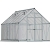 Palram 701944 8 x 12 ft Essence Gewächshaus inkl. transparente Polycarbonat/Aluminium Rahmen/Boden – silber - 1