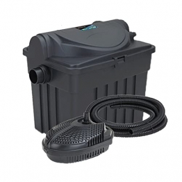 SHANG-JUN Teichpumpe Fischteichfilter Barrel Box Outdoor Koi Teichfilter Externe Ausrüstung Pool Wasserzirkulation Reinigungssystem Für einen sauberen Teich (Color : Black, Size : B) - 1
