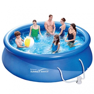 Summer Waves Fast Set Quick Up Pool 366x91cm Swimming Pool Familien Schwimmbad mit Filterpumpe - 1