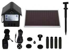 T.I.P. Solar Teichpumpe SPS 250/6, LED Beleuchtung, 3 W, bis 250 l/h Fördermenge für Gartenteich oder Springbrunnen - 1