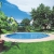 well2wellness® Sunny Pool Rundbecken Set – Schwimmbecken, Relax Pool, Rundpool 300 x 120 cm, Stahlwandpool Komplettset 0,6mm, Innenhülle blau 0,6mm, PVC-Handlauf - 1