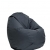 Bruni Sitzsack Classico L in Grau – XL Sitzsack für Erwachsene und Kinder mit Innensack zum Lesen, Abnehmbarer Bezug, lebensmittelechte EPS-Perlen als Bean-Bag-Füllung, aus Deutschland - 1
