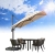 PURPLE LEAF Sonnenschirm 270 x 270 cm Groß Ampelschirm mit Kurbel 360-Grad Drehbar für Terrasse, Balkon Sonnenschutz, beige - 1