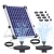 AISITIN Springbrunnen Solar 10W Teichpumpe Solar Solarbrunnen Eingebaute Batterie mit 6 Fontänenstile für Garten Vogel-Bad Teich - 1