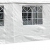 DEGAMO Seitenplane für Zelt 6x4 Meter, PVC Weiss mit Fenstern - 1