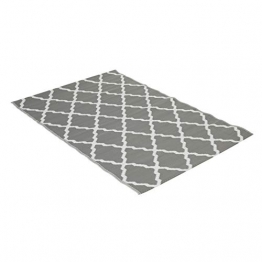 greemotion Outdoor-Teppich Santo aus 100 % Polypropylen, grauer Teppich mit Muster, pflegeleichter Teppich für drinnen & draußen , ca. 200 x 150 cm - 1