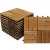 SAM Terrassenfliese 02 Akazien-Holz, 11er Spar-Set für 1m², 30x30 cm, Garten- Klickfliese, Bodenbelag, Drainage - 1