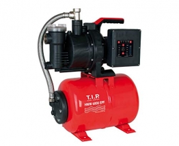 T.I.P. HWW 6000 EPF - Hauswasserwerk mit intelligenter Automatik (1.500 Watt, 6.000 l/h, Förderhöhe max. / Druck max. 45 m / 4,5 bar, Trockenlauf- und Lackagenschutz, 22 l Stahl-Druckkessel) - 1
