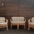 Mayaadi-Home Gartenbankauflagen 6 teiliges Sitzkissen-Set Sitzpolster für Gartengarnitur Set Steve Beige JCG1 - 1
